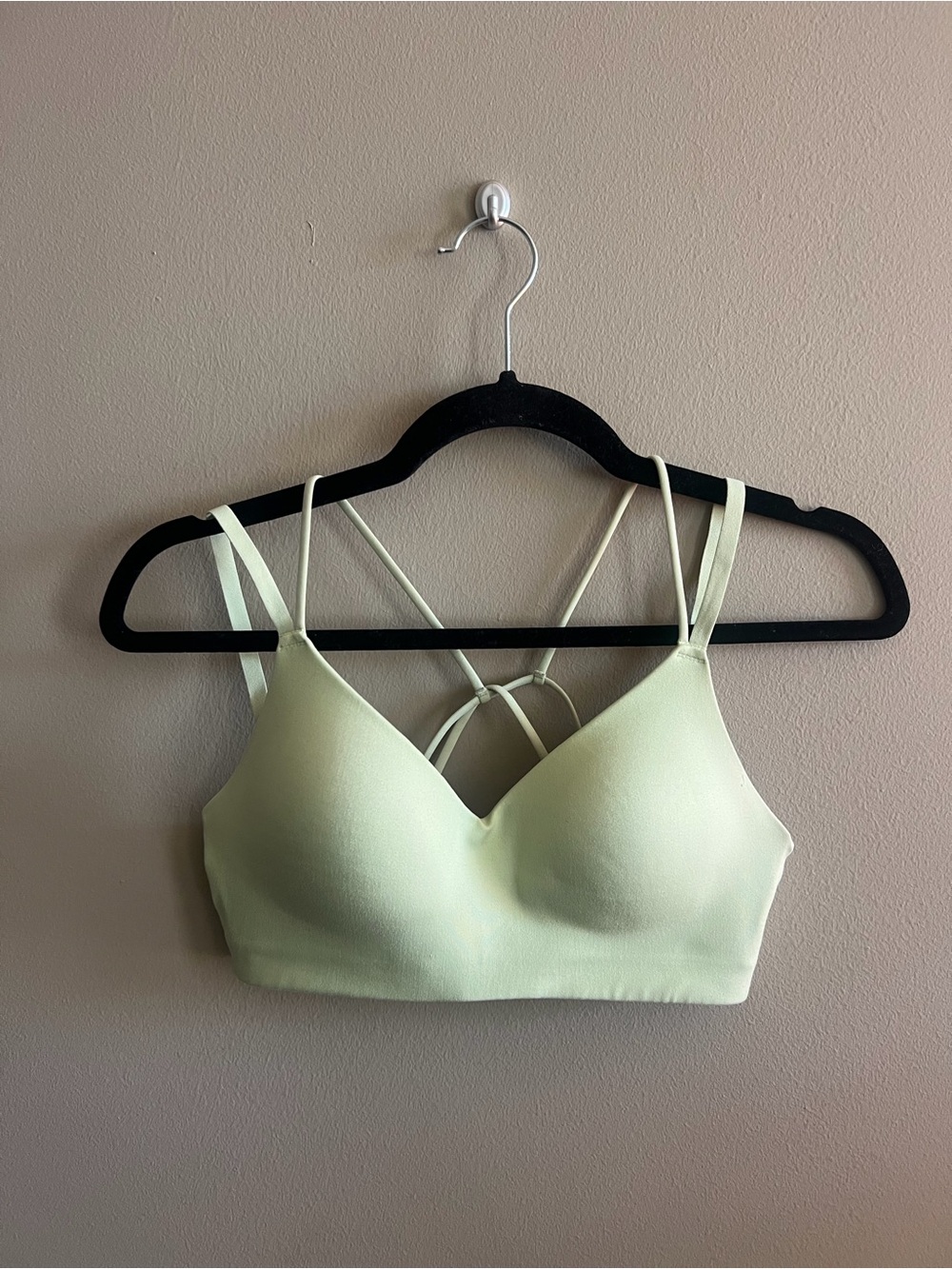Gymshark Light Green Strappy Padded Bralette